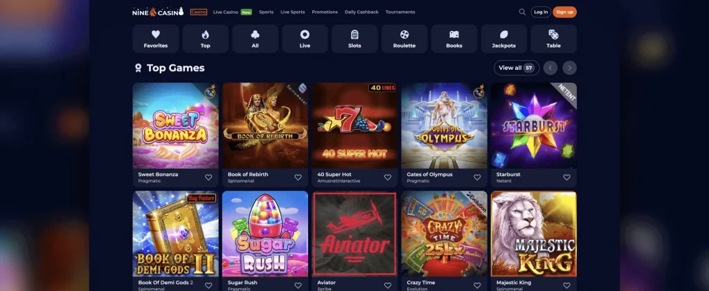 Nine Casino games